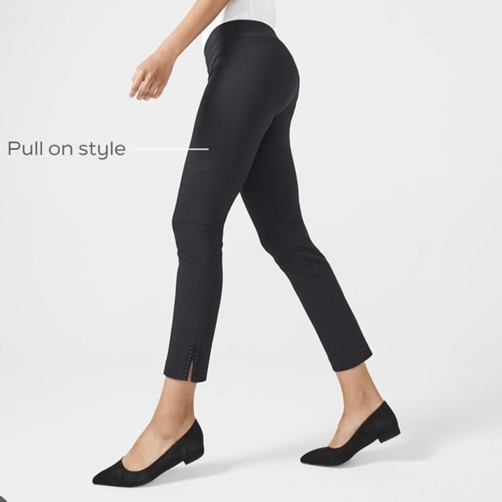 Van Heusen NWT Black Ankle-Length Pull-On Pants Size 2 Super Stretch
